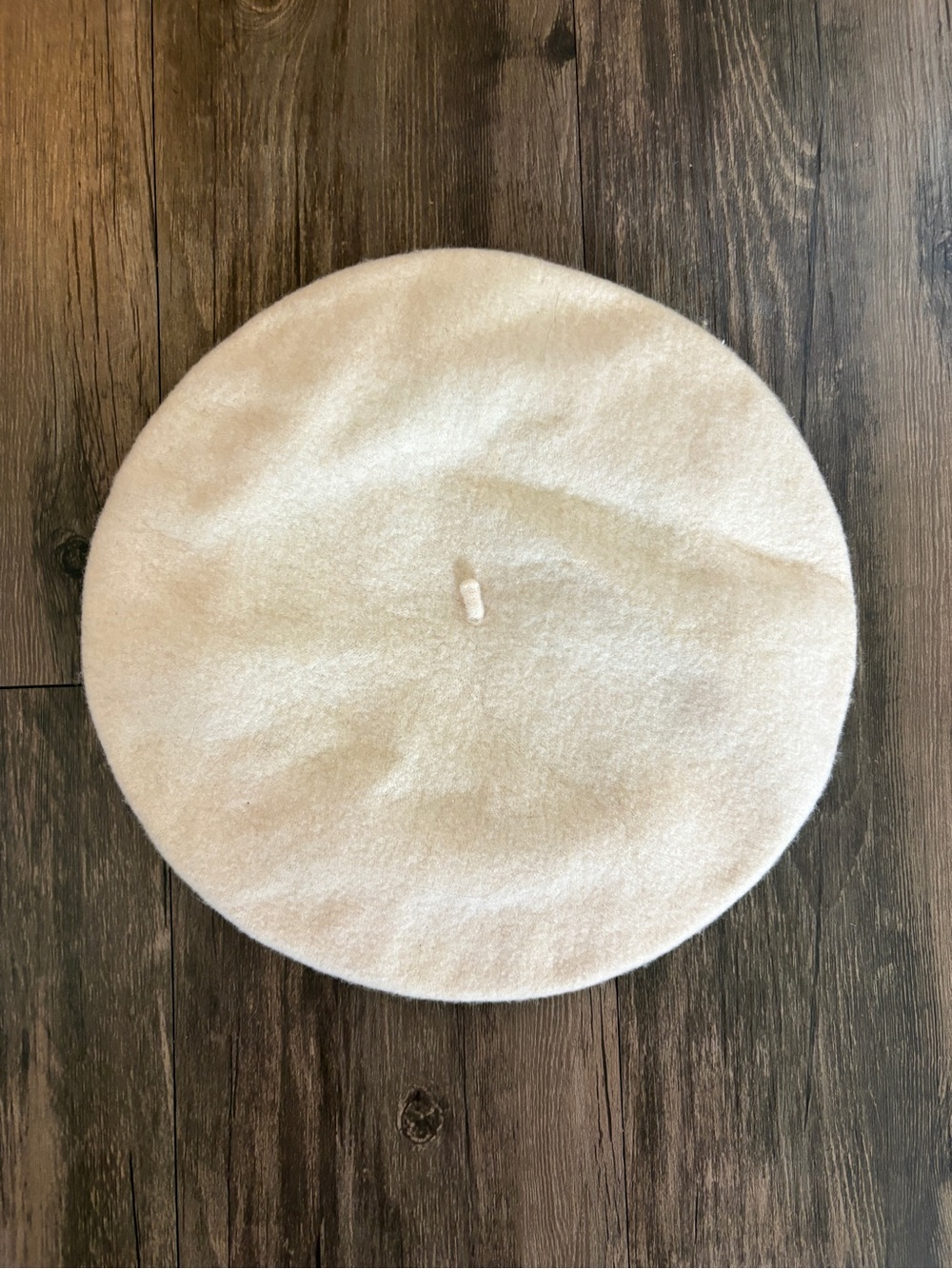American Apparel Cream 100% Wool Beret